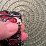 Gorgeous vintage pink black grey rhinestone stretch bracelet EVC Photo 4