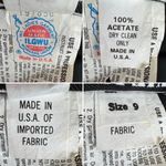 ZUM ZUM Vtg 80s Taffeta Ivory Black Polka Dot Bow Back Strapless Prom Dress 9 Jr Size undefined Photo 6