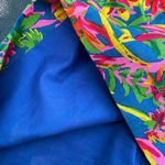 J‎ Crew linen sidewalk Skirt vibrant women’s tropical floral mini pull on 2 Blue Photo 6