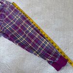 Liz Claiborne Vintage Lizsport Plaid Cotton Bomber Jacket Womens Medium Purple Streetwear Photo 6