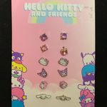 Hello Kitty and Friends stud earring set NWT Purple Photo 0