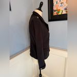 Gap  Y2K Black Fleece Pea Coat Cardigan Jacket Sz M Photo 1