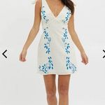 Billy T abiba mini dress Morning Tied Shoulder 12 NWT Blue Photo 0