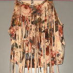 Lovely Day  Floral Fringe Crop Top Photo 0