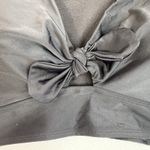 Torrid  0 US L Wireless Flutter Sleeve Bikini Top Swimsuit Swim Black Tie Front Photo 4