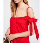 Free People Believe Me Cold-Shoulder Cut-Out V-Neck Sleeveless Tank Blouse Tunic Photo 4