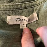 Madewell  women's size medium military green sleeveless shirt Photo 3