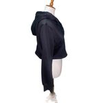 SheIn  Black Cropped Full Zip Hoodie Size X-Large-NWOT Photo 4