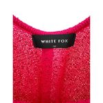White Fox Boutique White Fox Hot Pink Sequin Knit Mini Dress Starfish Beaded Embellished Resort M Photo 4