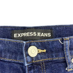 Express Jeans Women's 6 Blue Frayed Hem Low Photo 1