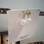 Pearl Earrings New fashion temperament earrings Gold Photo 2