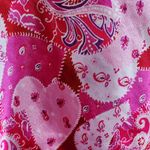 Jaclyn Smith  Pink Red Heart Pattern Lace Trim Chemise Size Medium Photo 1