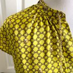 Michael Kors Geometric Gold Chain Blouse Photo 3