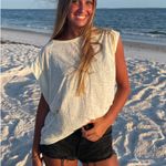 ZARA  Black Jean Shorts High-Rise Photo 3