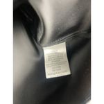 House of Harlow 1960 Black‎ Satin Crossover Front Sleeveless Crop Blouse Size S Black Photo 3