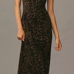 Reformation NWT Elise Knit Dress Brown Motif Photo 0