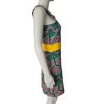 Tracy Negoshian Mint Multicolored Geo Contrast Waistband Shift Dress Size Small Photo 3