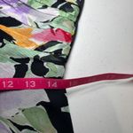 Talbots ‎ Floral 100% Silk Fit and Flare Lined Dress 8P Petite Back Zip Ruched Photo 6