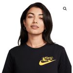 Nike Women's Iconic Swoosh Logo The Tee in Black, S Photo 1
