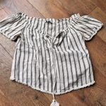 Heartloom Off the Shoulder Linen Top Photo 0