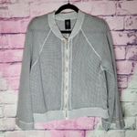 REVOLVE ELECTRIC & ROSE GRAY MESH ZIP FRONT BELL SLEEVE JACKET S Photo 0