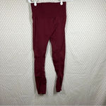 Free People Movement Maroon High Rise Gone Adrift Leggings Photo 4