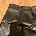 SheIn NWOT Sexy High Waist Notch Hem Leather A-Line /two front slits L Photo 4
