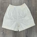 Hunt Club  Vintage High Rise Ivory Cotton Trouser Shorts Photo 1