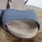 Life Stride  Blue Wedge Sandals Size 8.5 Blue Sandals with Ankle Straps Photo 1