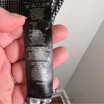 Adrianna Papell  Sleeveless Mock Neck Blouse Smock Ivory Black Gingham Photo 10