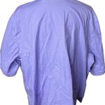 Bob Mackie  Purple Short Sleeve Button Down Shirt wearable art size 3x Photo 3