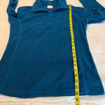 Columbia Fleece Quarter Zip Pullover Jacket Top Women’s Size Large Teal Blue Photo 6