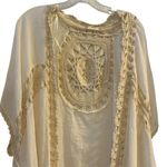 Altar'd State Altar’d State Cream Crochet Trim Midi Boho Festival Kimono Kaftan XS Coverup Photo 2
