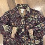 Coldwater Creek Purple Floral Blazer Size Petite Small Photo 5