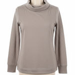 Varley  Bristol Sweat Pullover XS Cowl Funnel Neck Neutral Taupe Casual Minimal Photo 0