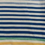 Talbots Shirt Women Large Blue White Stripe Sweatshirt Casual Neutral Athleisure Photo 4