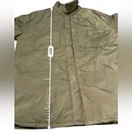 Forever 21 Forever‎ 21 Long Sleeve Button Snap Lightweight Jacket in Light Olive Sz L NEW Photo 5