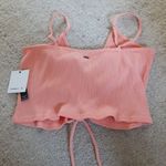 O'Neill  Marta Ruched Stretch Cotton Crop Top Camisole, size Large, NWT Photo 3