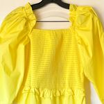 Sea New York Tabitha Smocked Dress Citron Yellow Cotton Size 4 NWT Photo 3