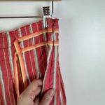 Old Navy  Striped Cotton Skirt Size 6‎ Coral Pleated A-Line Y2K Feminine Retro Photo 2