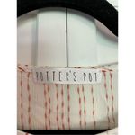 potter's pot 🚨 SALE  white linen textured cropped knot front blouse Photo 1