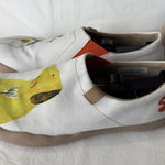 UIN Womens Slip On Sneakers Travel Shoes Casual Loafers Yellow Dog Size 8 White Photo 0