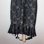 Dress the Population Isabelle Lace Mermaid Hem Cocktail Dress Black S Photo 2