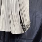 JustFab  Women Size M Olive Green Crew Neck Cold Shoulder Long Sleeve Blouse Photo 10