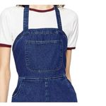 ASOS jean dungarees halter neck tie back dark denim cotton overalls jumpsuit 14 Photo 4