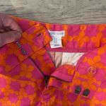 Sigrid Olsen  NWT sz 4 Orange Pink Patterned geometrical Shorts Photo 2
