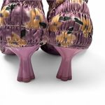 Amy Crookes Marte Purple Yellow Floral Print Ankle Boots Pointed Toe IT 37/US 7 Photo 10