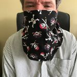 Pirate Face Cover Decorative Handmade New Photo 2