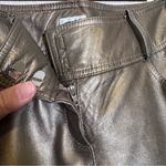 Cache Vintage  Bronze Leather Cargo Style Pants Womens 2 Fall Flare Leg 90s Photo 1