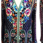 Johnny Was HOUSTEIN CHARMEUSE TUNIC Embroidered NWT Photo 0